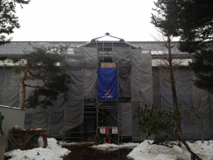 仮設工事外部足場